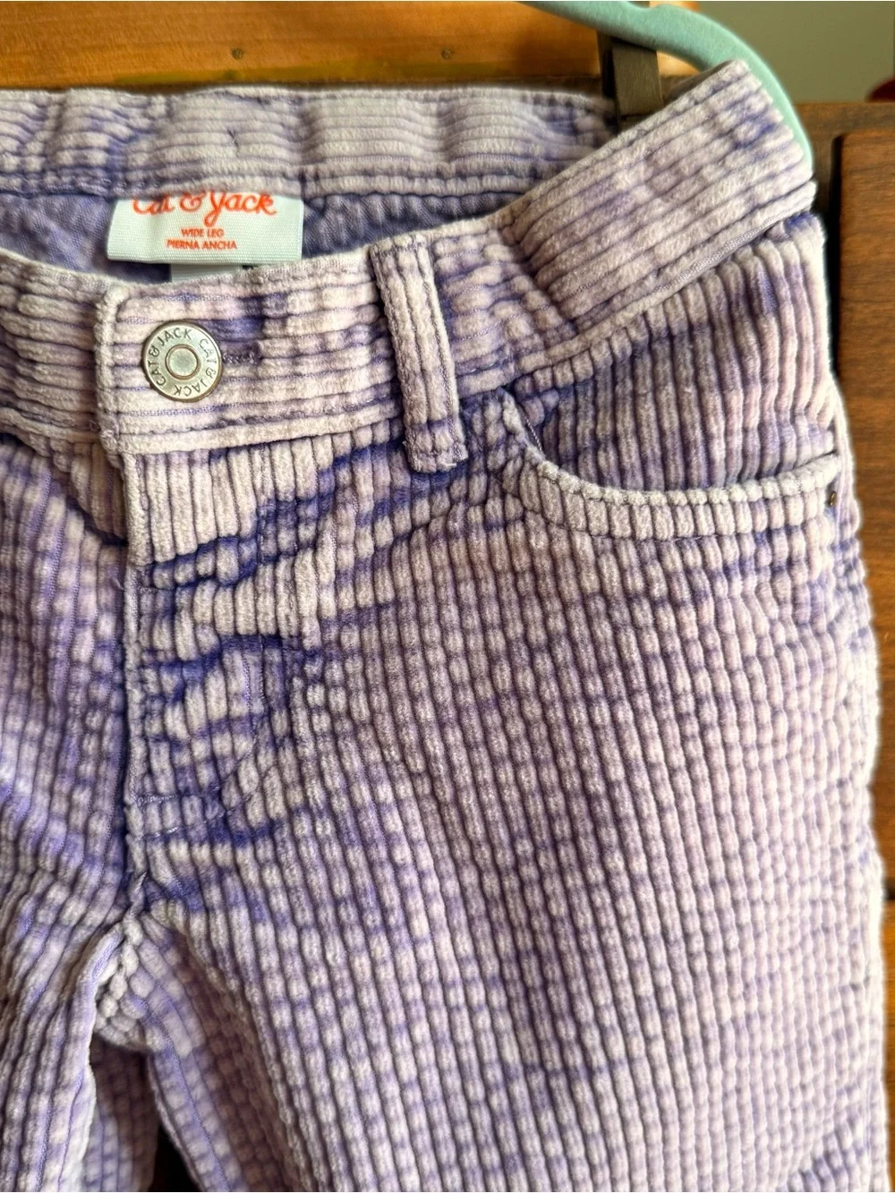 Cat & Jack Lavender Corduroy Kids Jeans - Soft Ribbed Style
